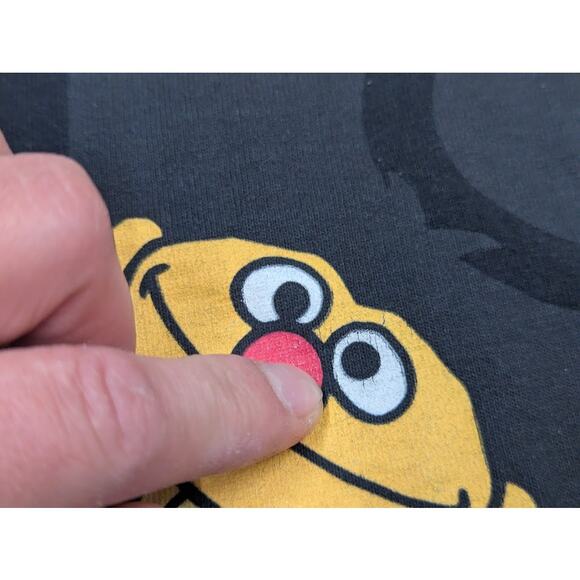 Vtg Champion Life X Sesame Street Men's Black Long-Sleeve Shirt Size Small - Picture 4 of 10